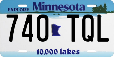 MN license plate 740TQL
