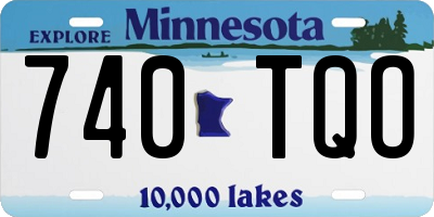 MN license plate 740TQO