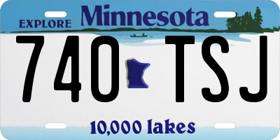 MN license plate 740TSJ
