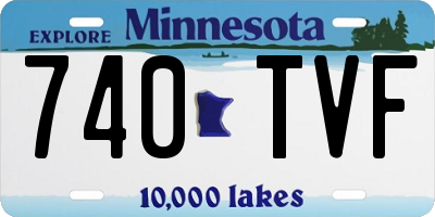MN license plate 740TVF