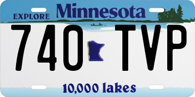 MN license plate 740TVP