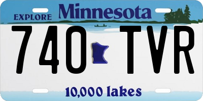 MN license plate 740TVR