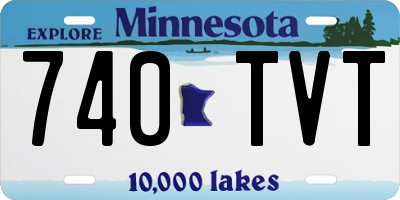 MN license plate 740TVT