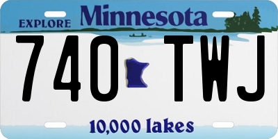 MN license plate 740TWJ