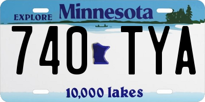 MN license plate 740TYA