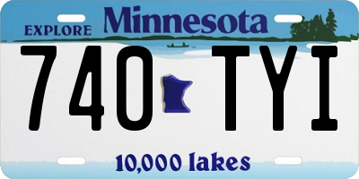 MN license plate 740TYI