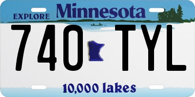 MN license plate 740TYL