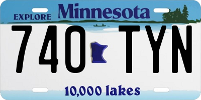 MN license plate 740TYN