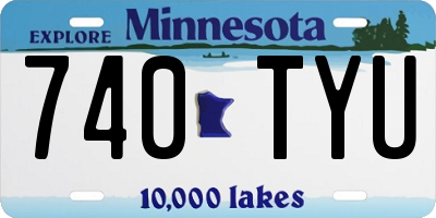 MN license plate 740TYU