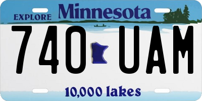 MN license plate 740UAM