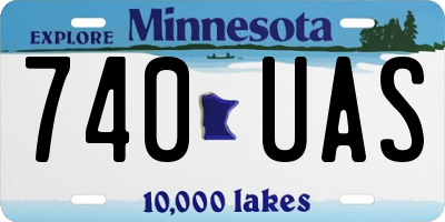 MN license plate 740UAS