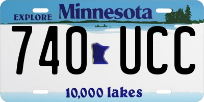 MN license plate 740UCC