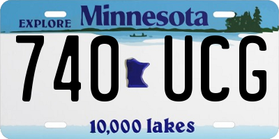 MN license plate 740UCG