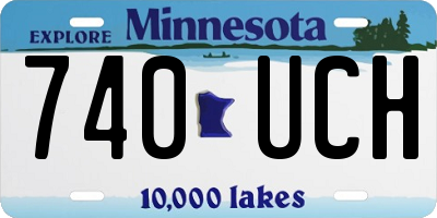 MN license plate 740UCH