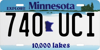 MN license plate 740UCI
