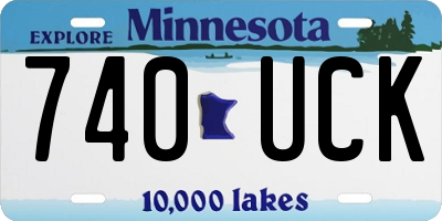 MN license plate 740UCK