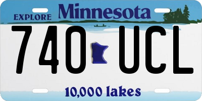MN license plate 740UCL