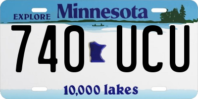 MN license plate 740UCU