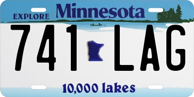 MN license plate 741LAG