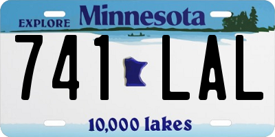 MN license plate 741LAL