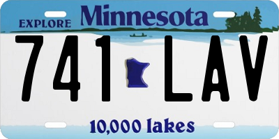 MN license plate 741LAV