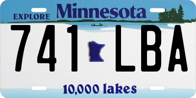 MN license plate 741LBA