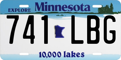 MN license plate 741LBG
