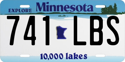 MN license plate 741LBS