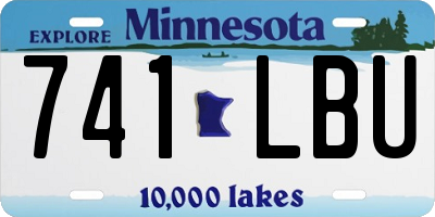 MN license plate 741LBU
