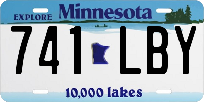MN license plate 741LBY