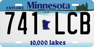 MN license plate 741LCB