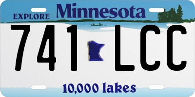 MN license plate 741LCC