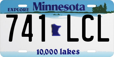 MN license plate 741LCL