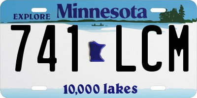 MN license plate 741LCM