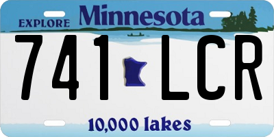 MN license plate 741LCR