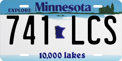 MN license plate 741LCS