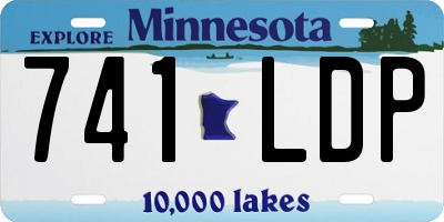 MN license plate 741LDP