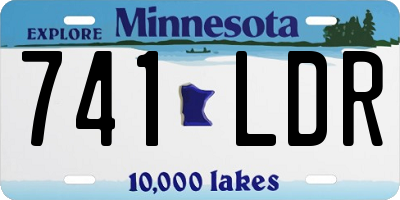 MN license plate 741LDR
