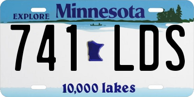MN license plate 741LDS