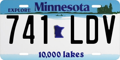 MN license plate 741LDV