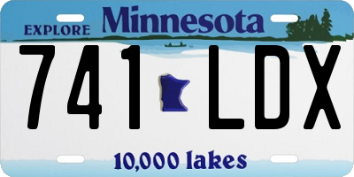 MN license plate 741LDX