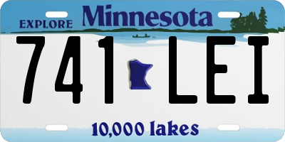 MN license plate 741LEI