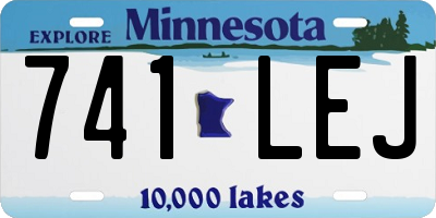 MN license plate 741LEJ