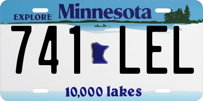 MN license plate 741LEL
