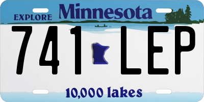 MN license plate 741LEP