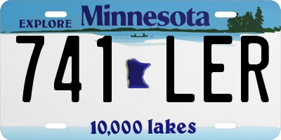 MN license plate 741LER