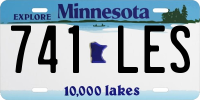MN license plate 741LES
