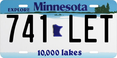 MN license plate 741LET