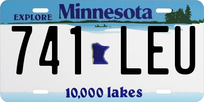 MN license plate 741LEU
