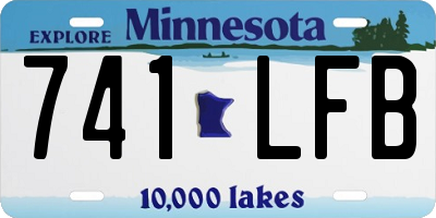 MN license plate 741LFB